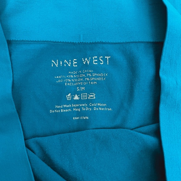 Nine West Teal Leggings - Picture 3 of 4
